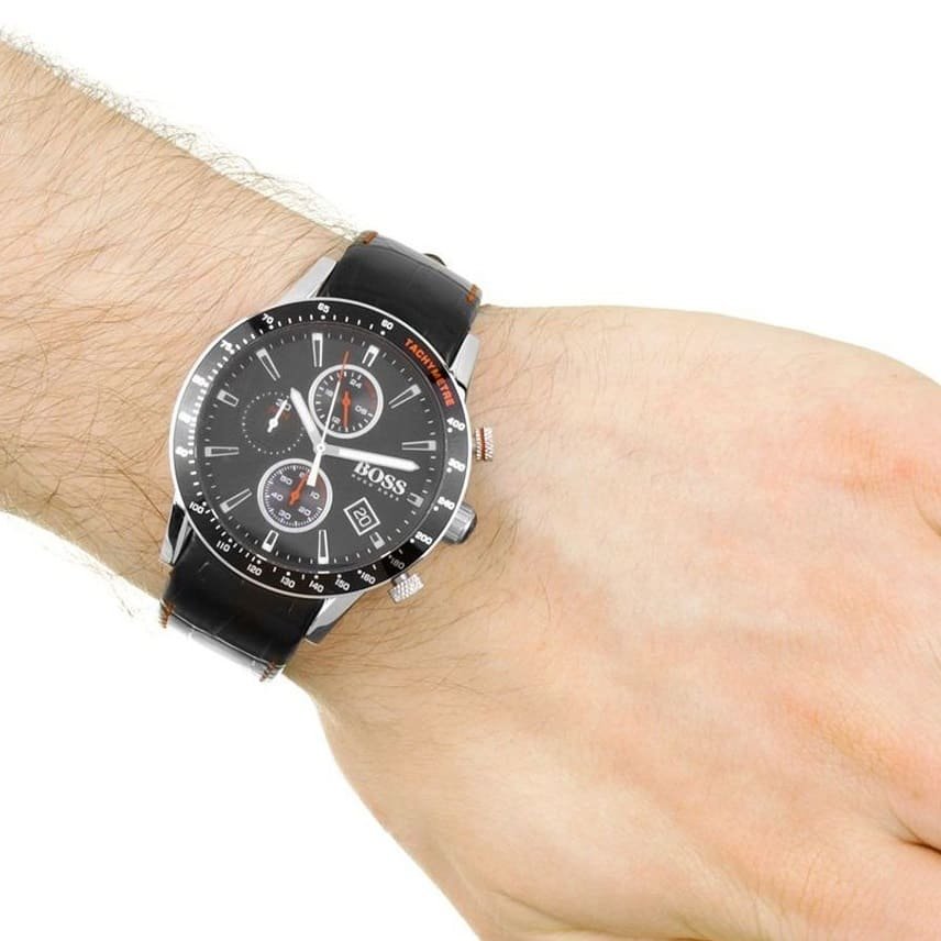 1513390-hugo-boss-watch-men-black-leather-rafale-hand-7 Hugo Boss Watch For Men 1513390 - Image 8