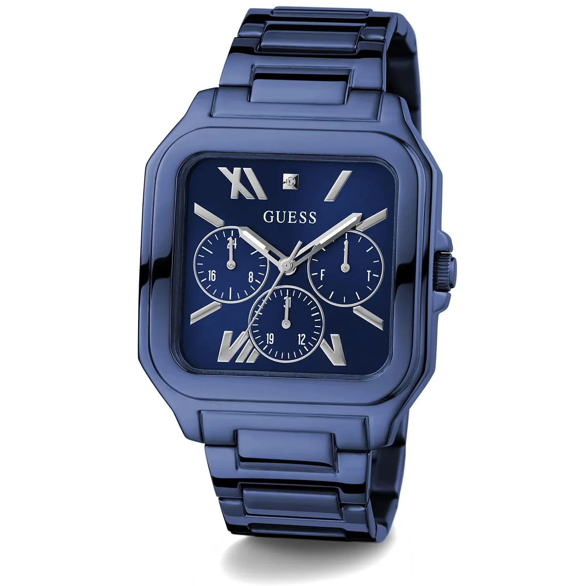 gw0631g3-guess-watch-men-square-blue-dial-metal-stainless-steel-strap-quartz-battery-analog-dress_2.jbg Guess Watch For Men GW0631G3 - Image 2