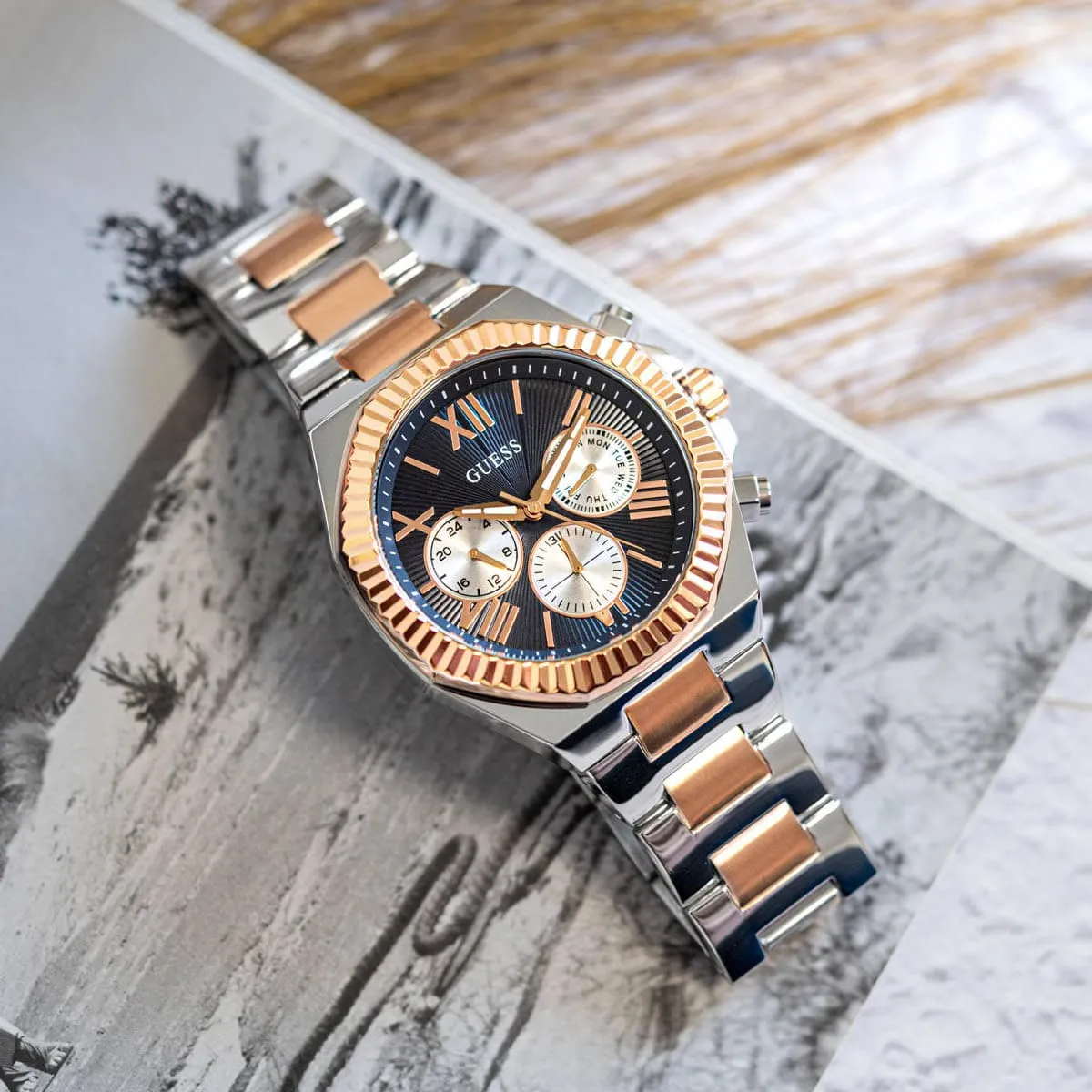 gw0703g4-guess-watch-men-black-dial-metal-stainless-steel-silver-rose-gold-strap-quartz-battery-analog-equity_12.jbg Guess Watch For Men GW0703G4 - Image 12