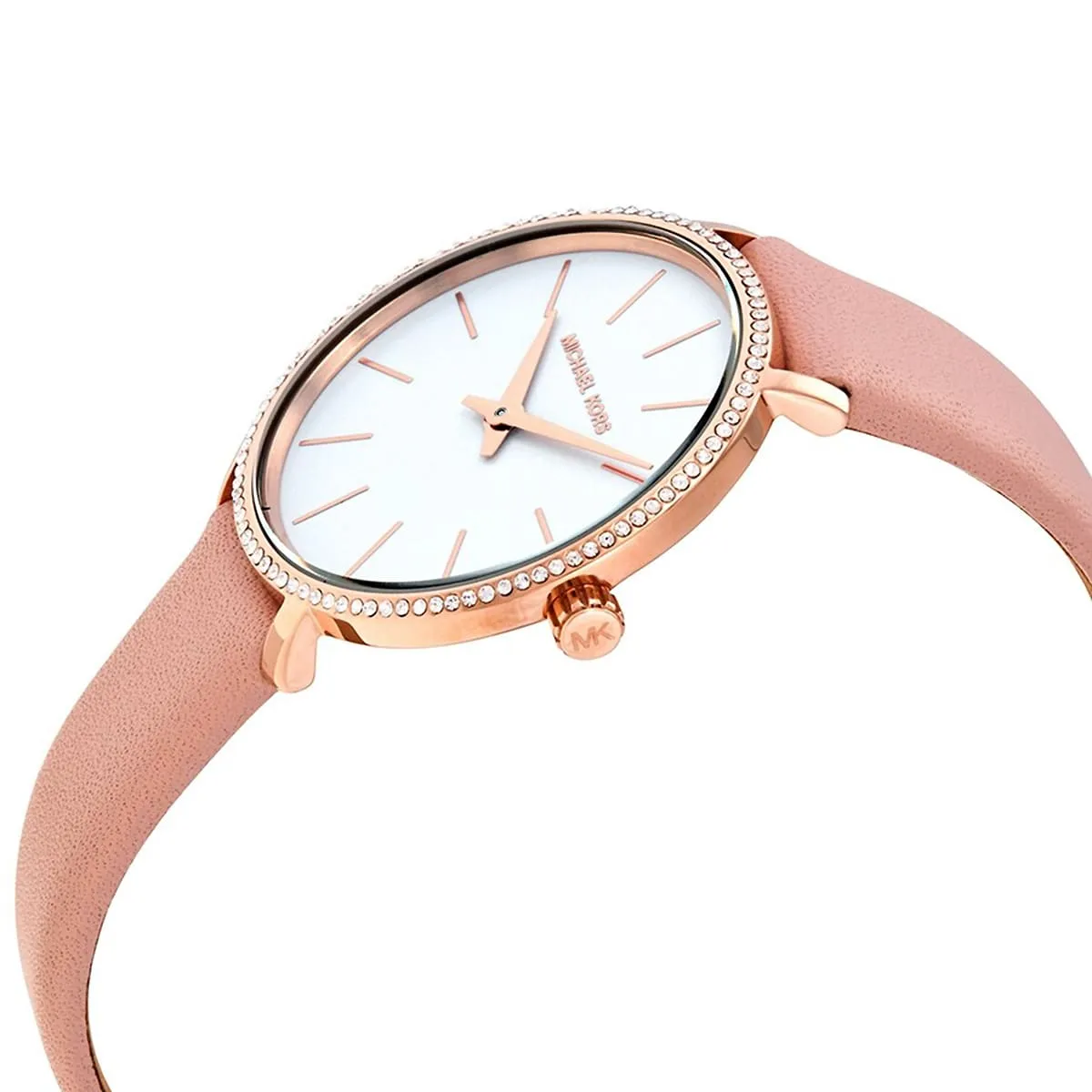 mk2803-michael-kors-watch-women-crystals-white-dial-leather-pink-strap-quartz-battery-analog-three-hand-pyper_3.jbg Michael Kors Watch For Women MK2803 - Image 4