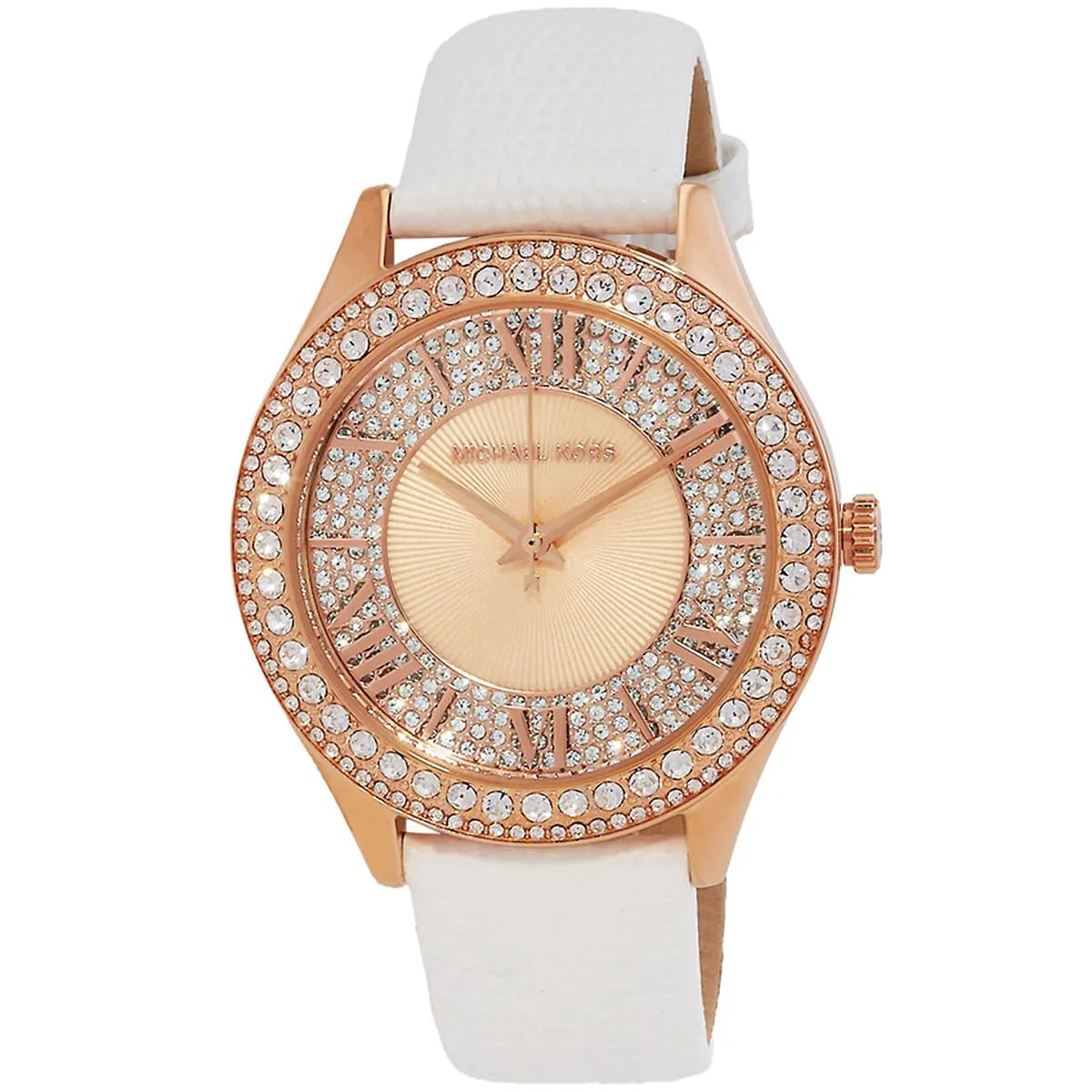 mk2989-michael-kors-watch-women-crystals-genuine-lizard-rose-gold-dial-leather-white-strap-quartz-battery-analog-three-hand-harlowe_2JBG Michael Kors Watch For Women MK2989 - Image 3