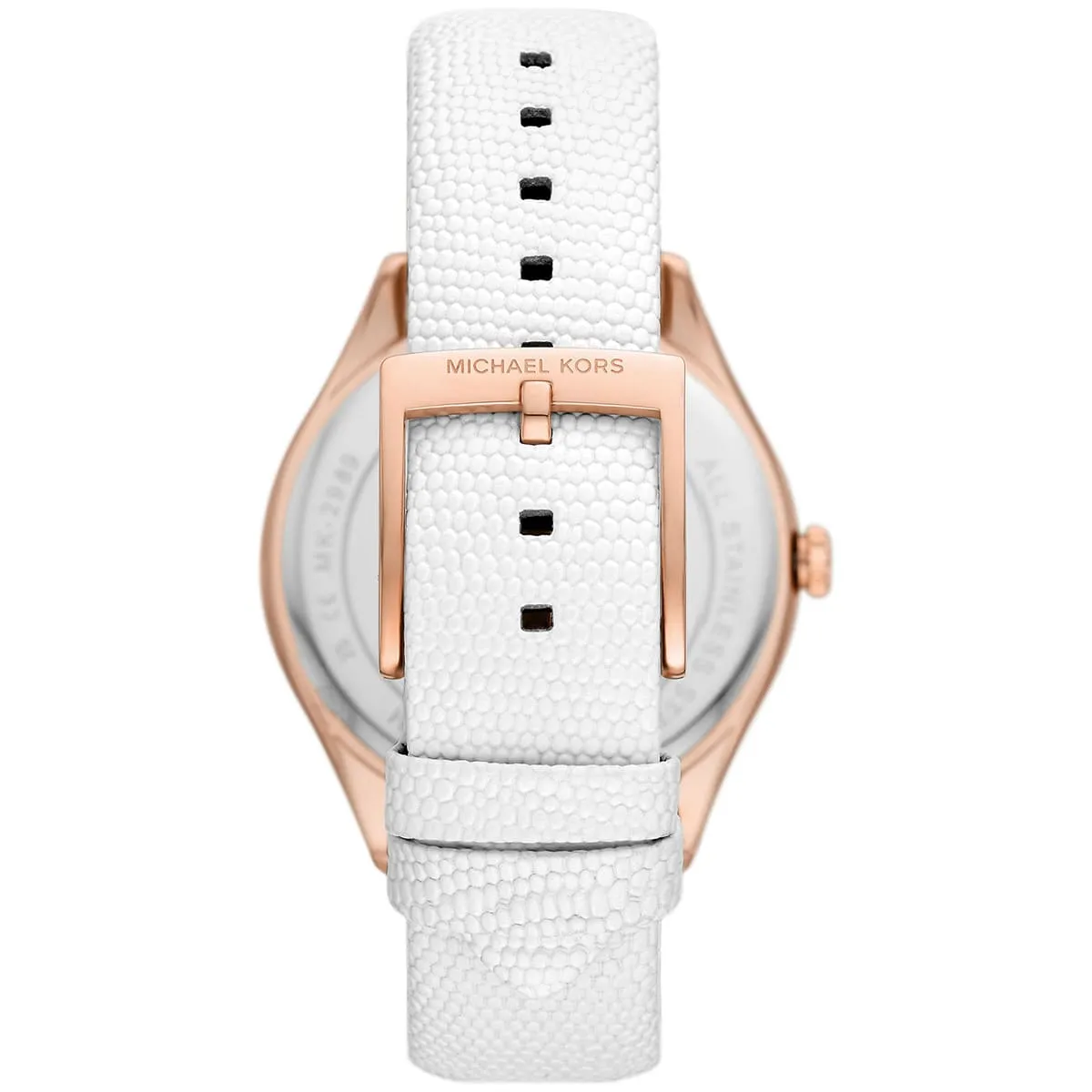 mk2989-michael-kors-watch-women-crystals-genuine-lizard-rose-gold-dial-leather-white-strap-quartz-battery-analog-three-hand-harlowe_4.JBG Michael Kors Watch For Women MK2989 - Image 5