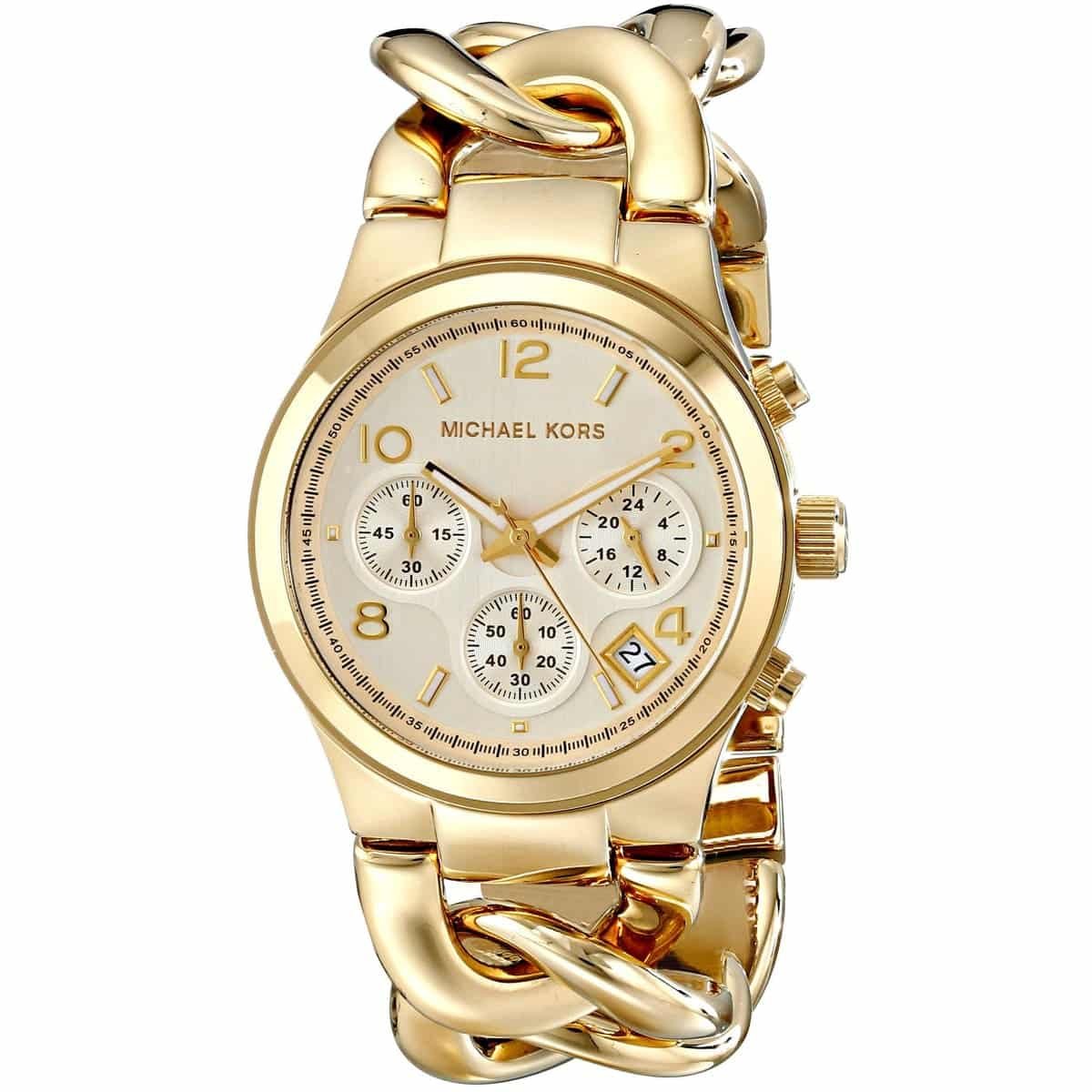 mk3131-michael-kors-watch-women-gold-dial-stainless-steel-metal-golden-strap-quartz-analog-chronograph-runway_2 Michael Kors Watch For Women MK3131 - Image 3