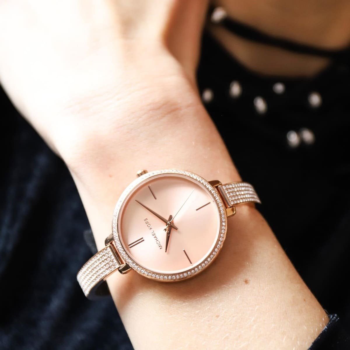 mk3785-michael-kors-watch-women-rose-gold-dial-stainless-steel-metal-strap-quartz-analog-three-hand-diamonds-jaryn_6 Michael Kors Watch For Women MK3785 - Image 7