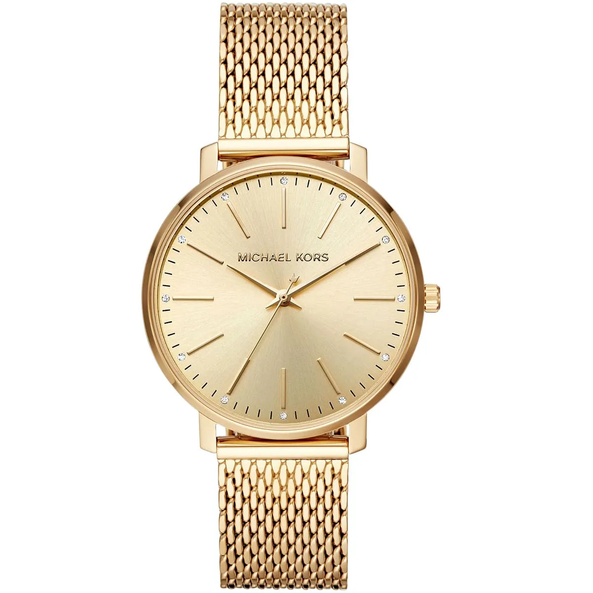 mk4339-michael-kors-watch-women-gold-dial-metal-stainless-steel-golden-mesh-strap-quartz-battery-analog-three-hand-pyper.jbg Michael Kors Watch For Women MK4339 - Image 1