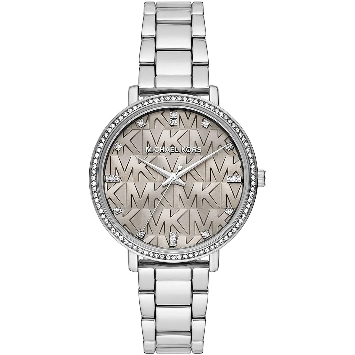 mk4672-michael-kors-watch-women-mk-logo-crystals-gray-dial-metal-stainless-steel-silver-strap-quartz-battery-analog-three-hand-pyper.jbg Michael Kors Watch For Women MK4672 - Image 1