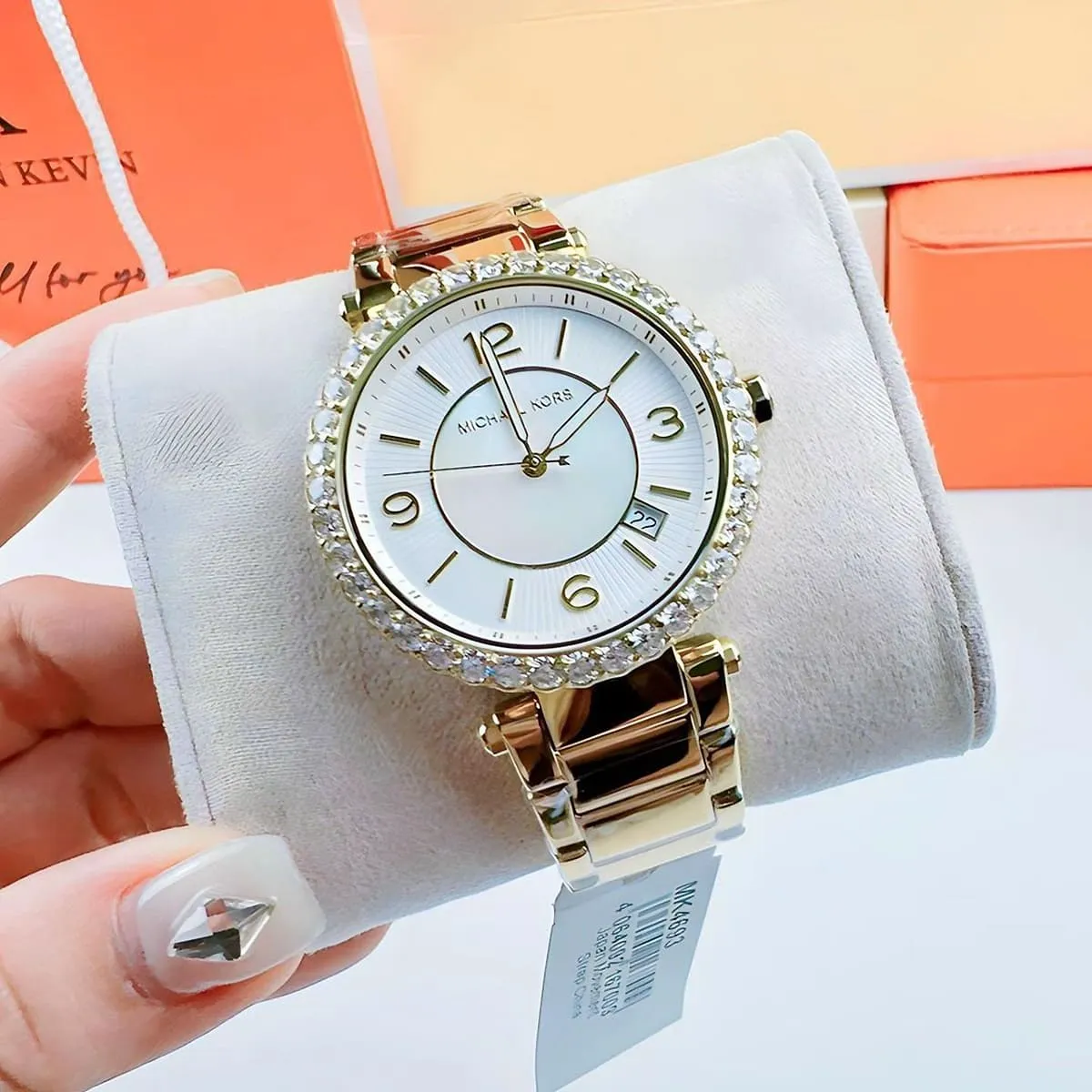 mk4693-michael-kors-watch-women-crystals-white-dial-metal-stainless-steel-gold-strap-quartz-battery-analog-three-hand-parker_12.jbg Michael Kors Watch For Women MK4693 - Image 12