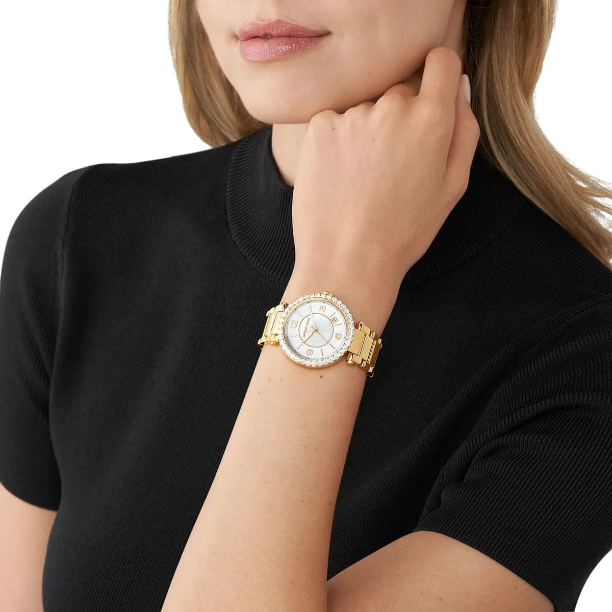 mk4693-michael-kors-watch-women-crystals-white-dial-metal-stainless-steel-gold-strap-quartz-battery-analog-three-hand-parker_17.jbg Michael Kors Watch For Women MK4693 - Image 17