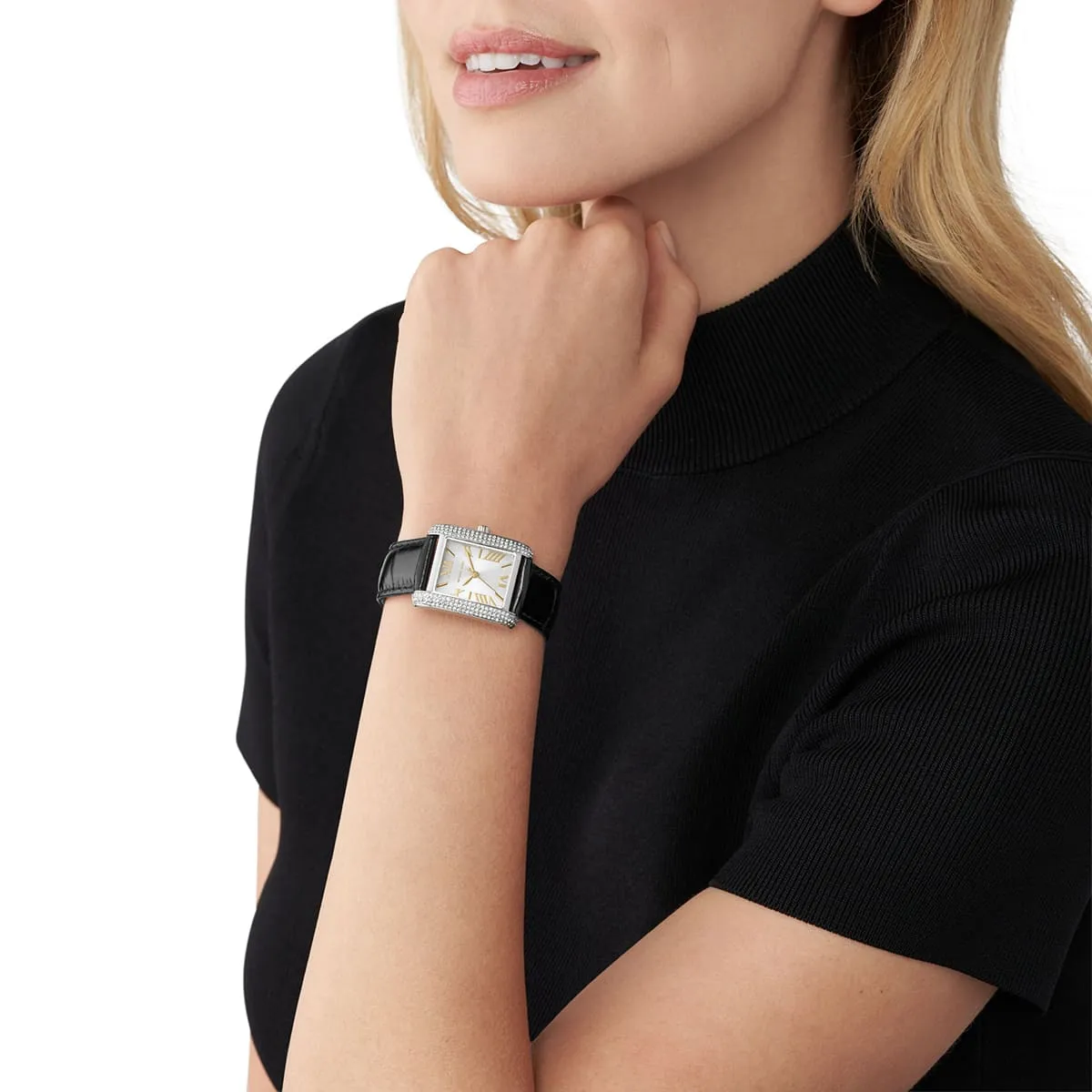 mk4696-michael-kors-watch-women-crystals-white-dial-leather-black-strap-quartz-battery-square-analog-three-hand-emery_8.jbg Michael Kors Watch For Women MK4696 - الصورة 8