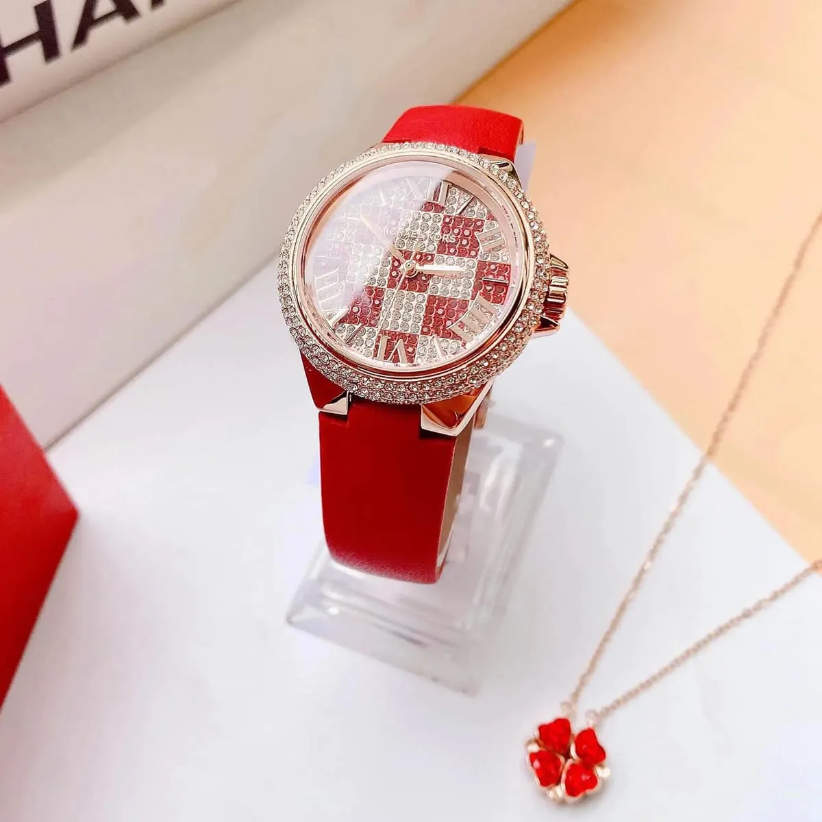 mk4701-michael-kors-watch-women-crystals-red-silver-dial-leather-strap-quartz-battery-analog-three-hand-camille_17.jbg Michael Kors Watch For Women MK4701 - الصورة 12