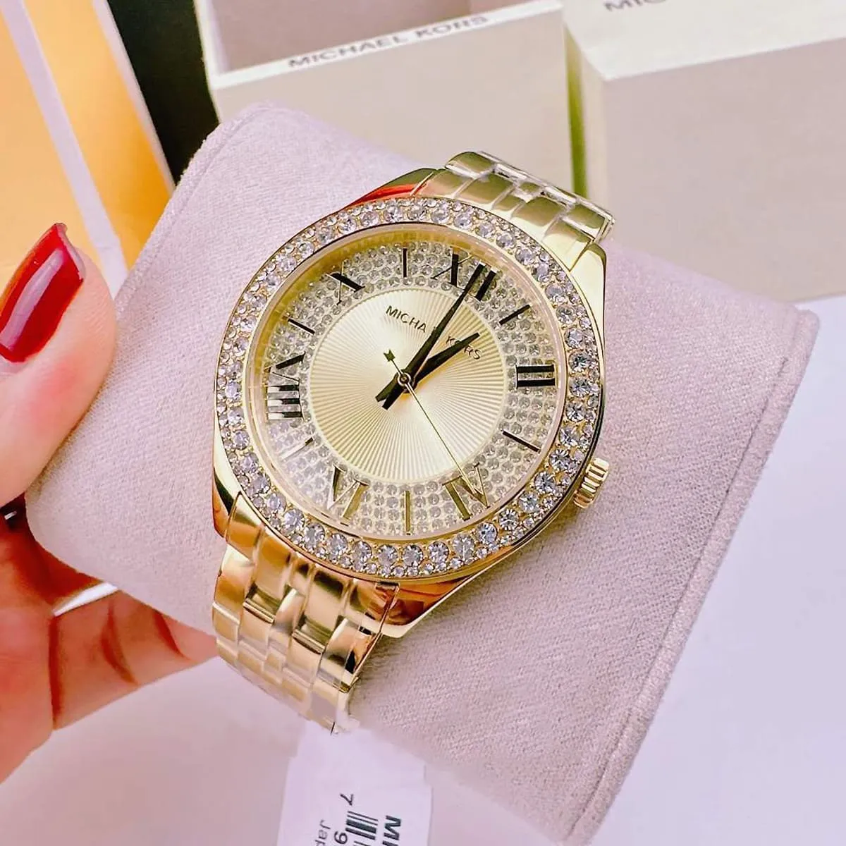 mk4709-michael-kors-watch-women-crystals-gold-dial-metal-stainless-steel-golden-strap-quartz-battery-analog-three-hand-harlowe_15.jbg Michael Kors Watch For Women MK4709 - الصورة 14