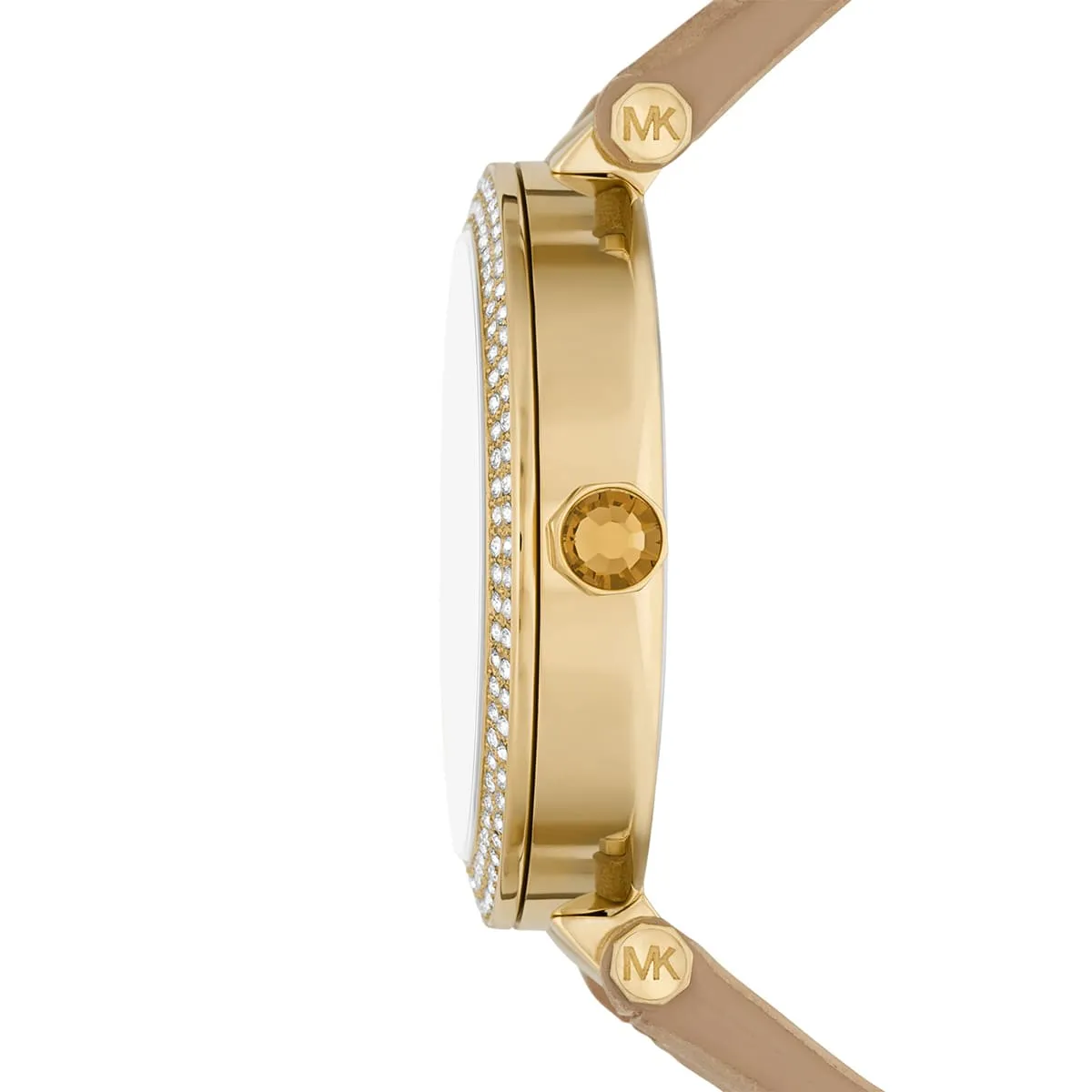 mk4725-michael-kors-watch-women-mk-logo-crystals-gold-dial-leather-brown-strap-quartz-battery-analog-three-hand-parker_5.jbg Michael Kors Watch For Women MK4725 - الصورة 5
