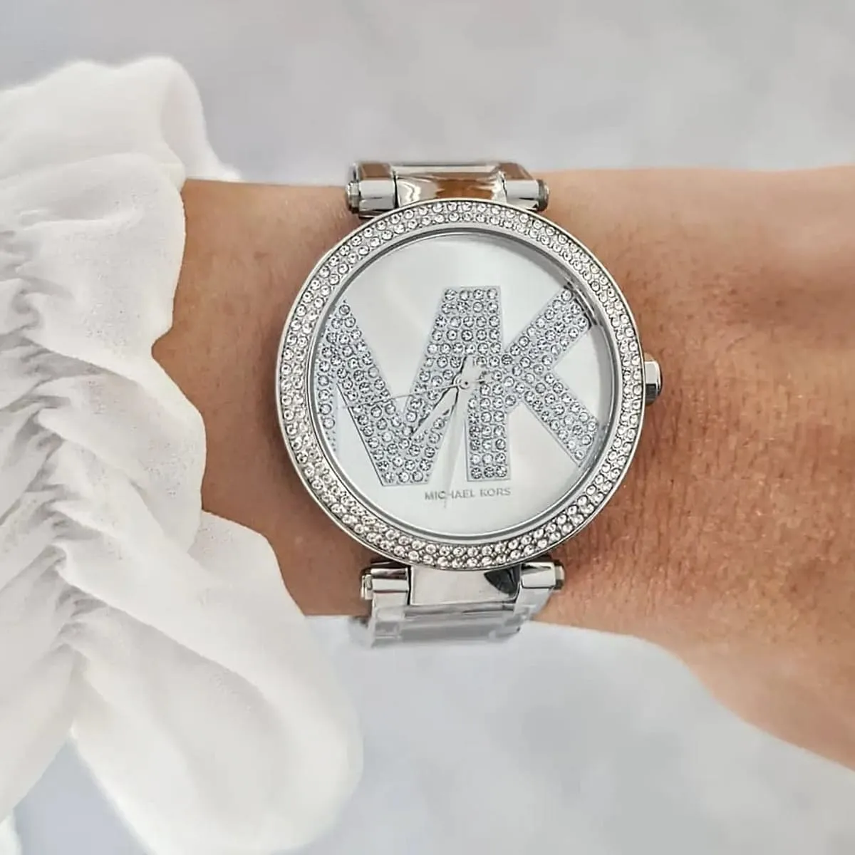 mk6658-michael-kors-watch-women-mk-logo-crystals-silver-dial-metal-stainless-steel-strap-quartz-battery-analog-three-hand-parker_8.jbg Michael Kors Watch For Women MK6658 - الصورة 16