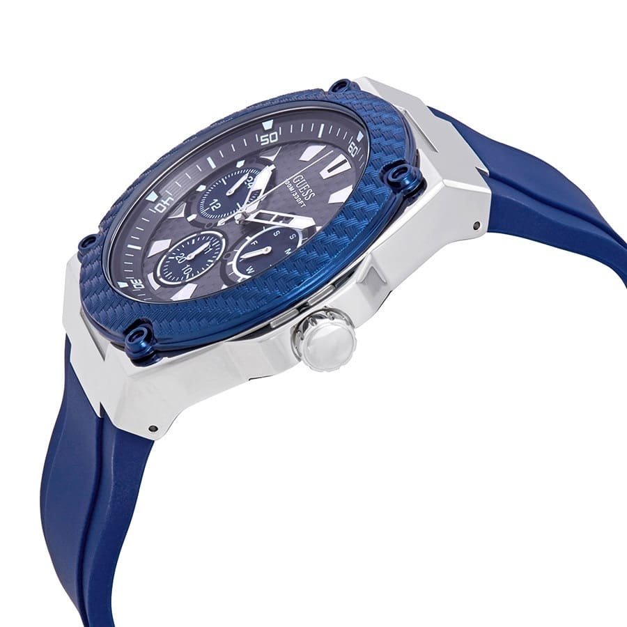 w1049g1-guess-watch-men-blue-rubber-legacy-3 Guess Watch For Men W1049G1 - الصورة 3