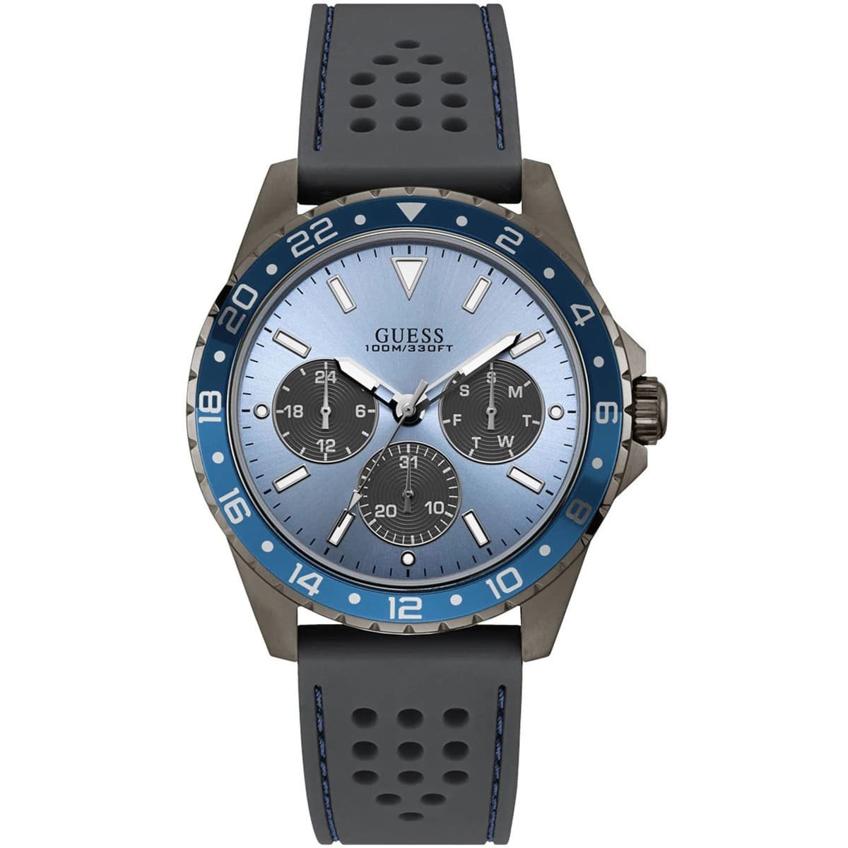 w1108g6-guess-watch-men-gray-rubber-odyssey Guess Watch For Men W1108G6 - Image 1