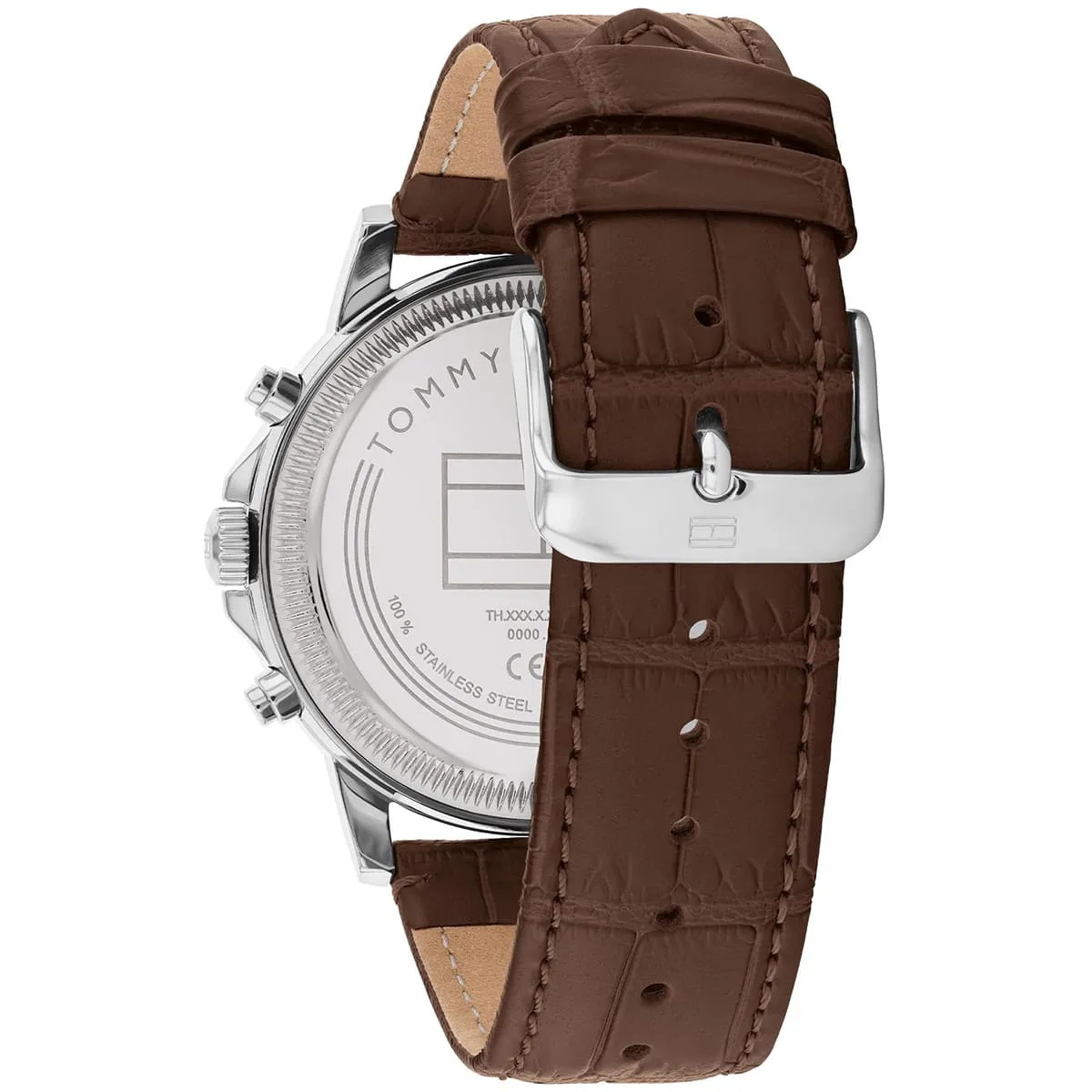 1710629-tommy-hilfiger-watch-established-in-1985-men-navy-dial-leather-brown-strap-quartz-analog-stewart_3.jbg Tommy Hilfiger Watch For Men 1710629 - Image 3