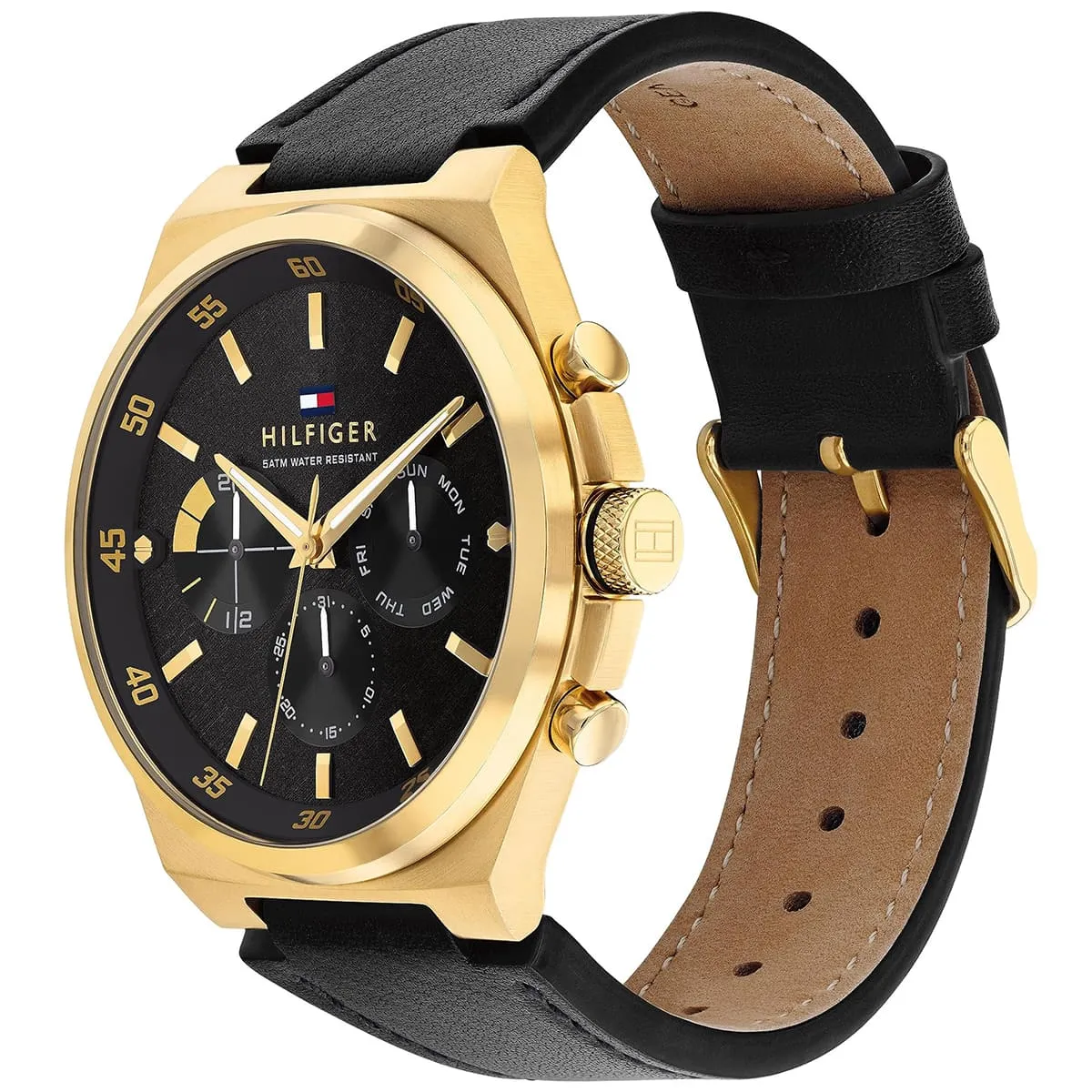 1792086-tommy-hilfiger-watch-men-black-dial-leather-strap-quartz-battery-analog-dexter_2.jbg Tommy Hilfiger Watch For Men 1792086 - Image 2