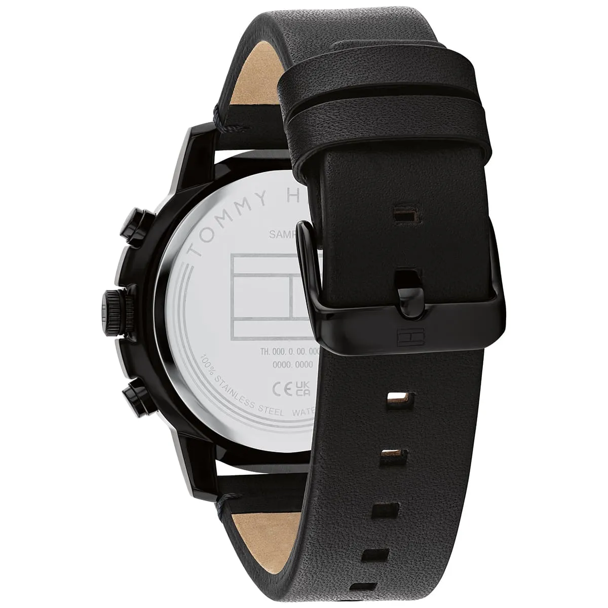 1792110-tommy-hilfiger-watch-men-black-dial-leather-strap-quartz-analog-troy_3.jbg Tommy Hilfiger Watch For Men 1792110 - Image 3
