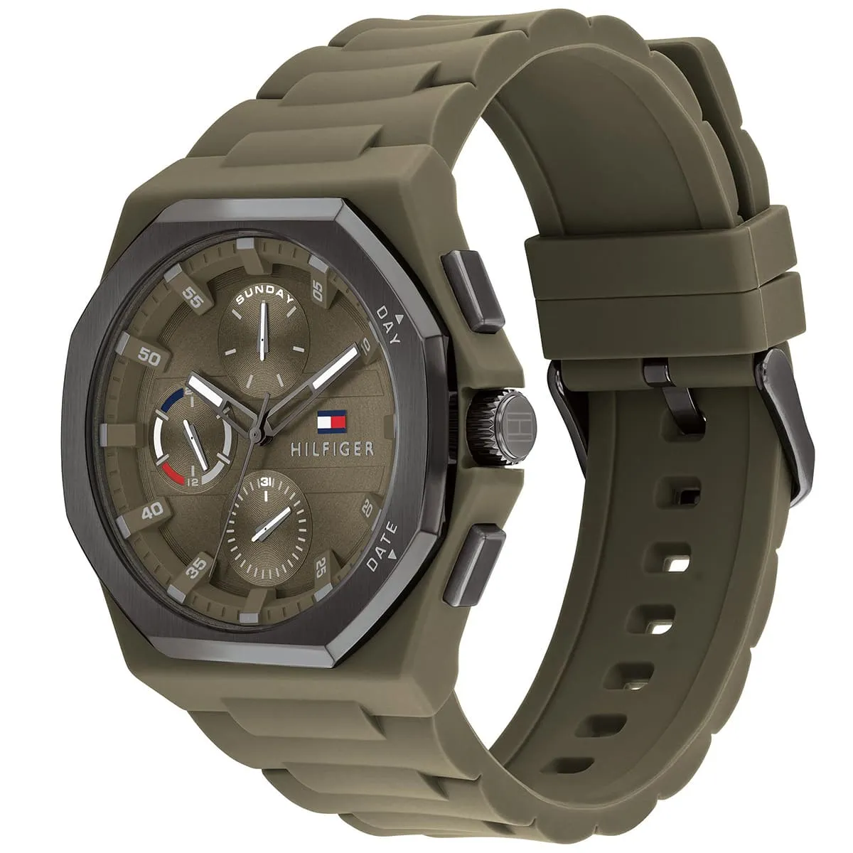 1792121-tommy-hilfiger-watch-men-green-dial-rubber-strap-quartz-analog-neo_2.jbg Tommy Hilfiger Watch For Men 1792121 - Image 2