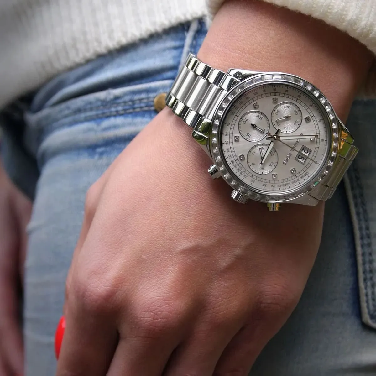 mk6186-michael-kors-watch-women-silver-dial-metal-stainless-steel-strap-quartz-battery-analog-chronograph-brinkley_8.jbg Michael Kors Watch For Women MK6186 - الصورة 9