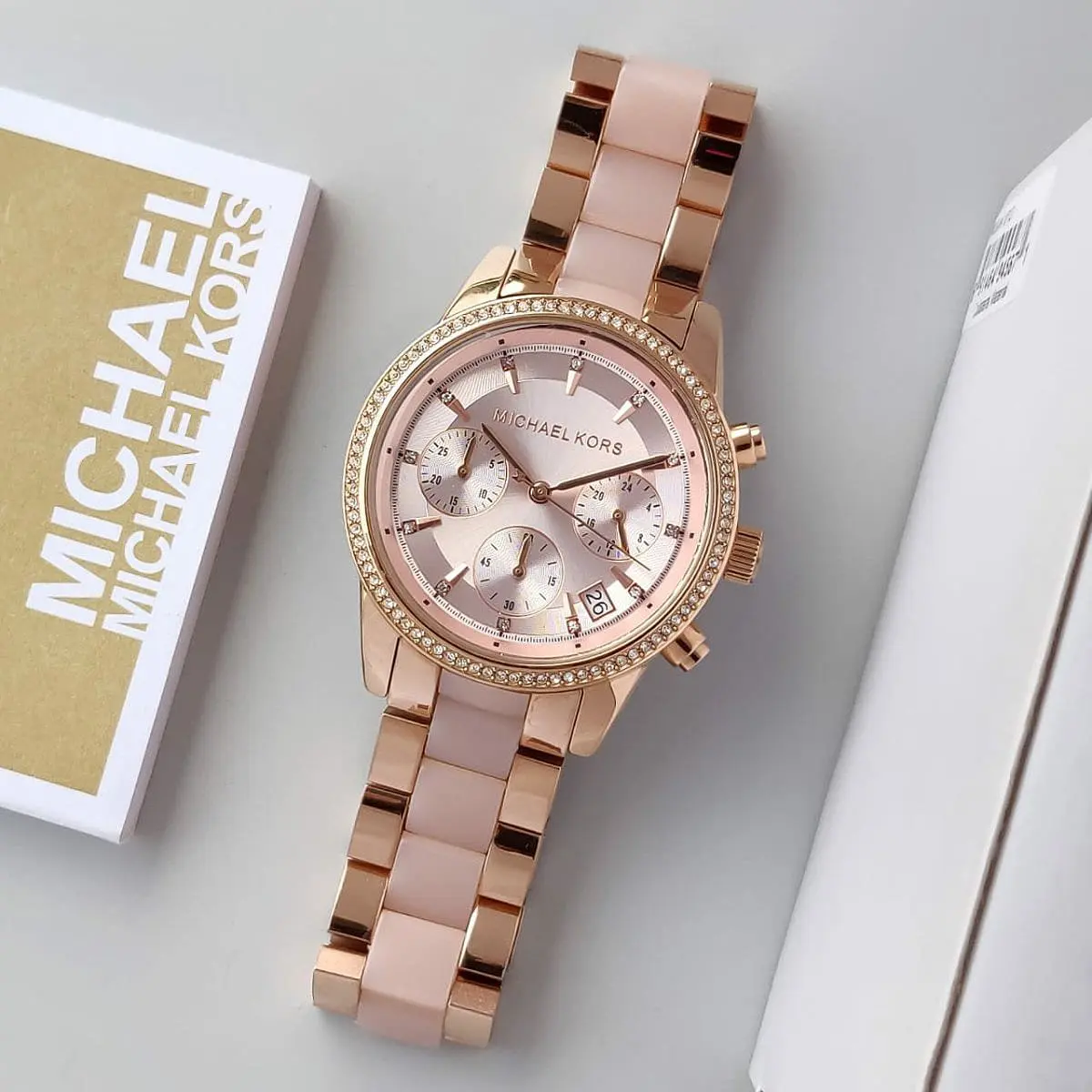 mk6307-michael-kors-chronograph-watch-women-rose-gold-dial-multi-pink-golden-strap-quartz-battery-analog-ritz_9.jbg Michael Kors Watch For Women MK6307 - الصورة 9