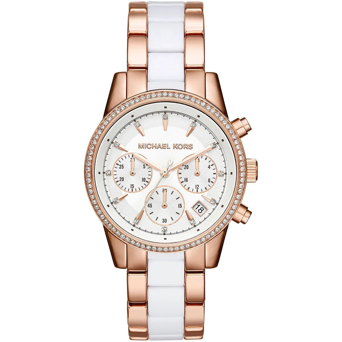 mk6324-michael-kors-watch-women-white-dial-multi-rose-gold-strap-quartz-battery-analog-chronograph-ritz.jbg Michael Kors Watch For Women MK6324 - الصورة 1